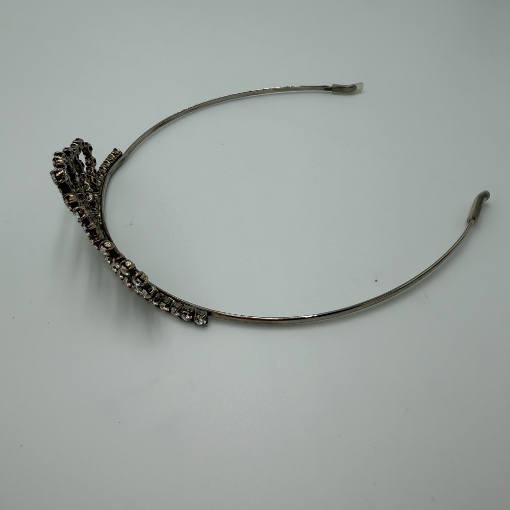 Yves Saint Laurent Crystal Heart Tiara Headband - Champagne and Clear Stones - Picture 4 of 5